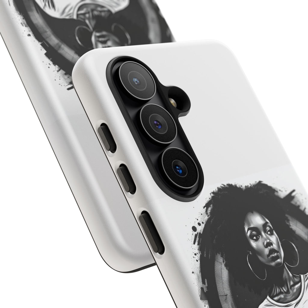 Phone Case — "Long Haul Loyalty" Black & White Portrait Protective Case