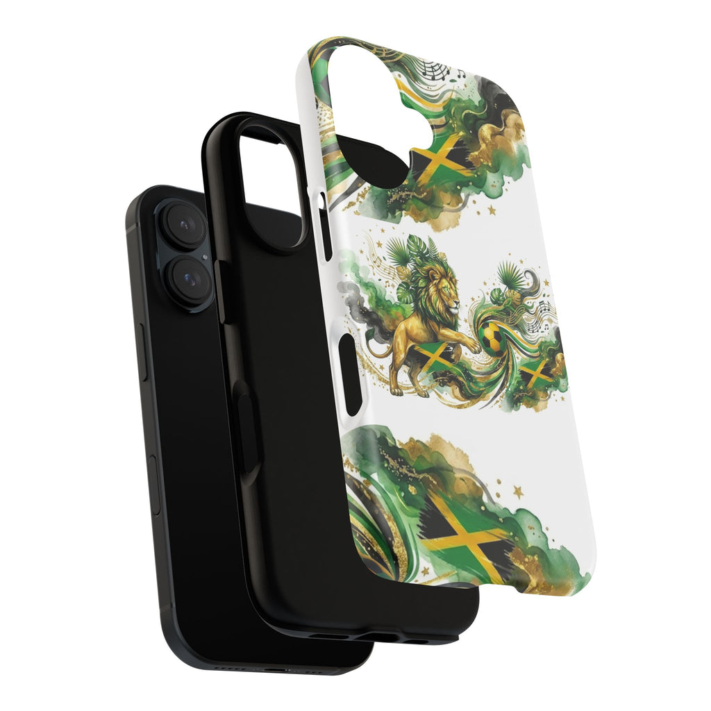 Jamaica Lion Phone Case — Jamaican Flag Rasta Protective Tough Case