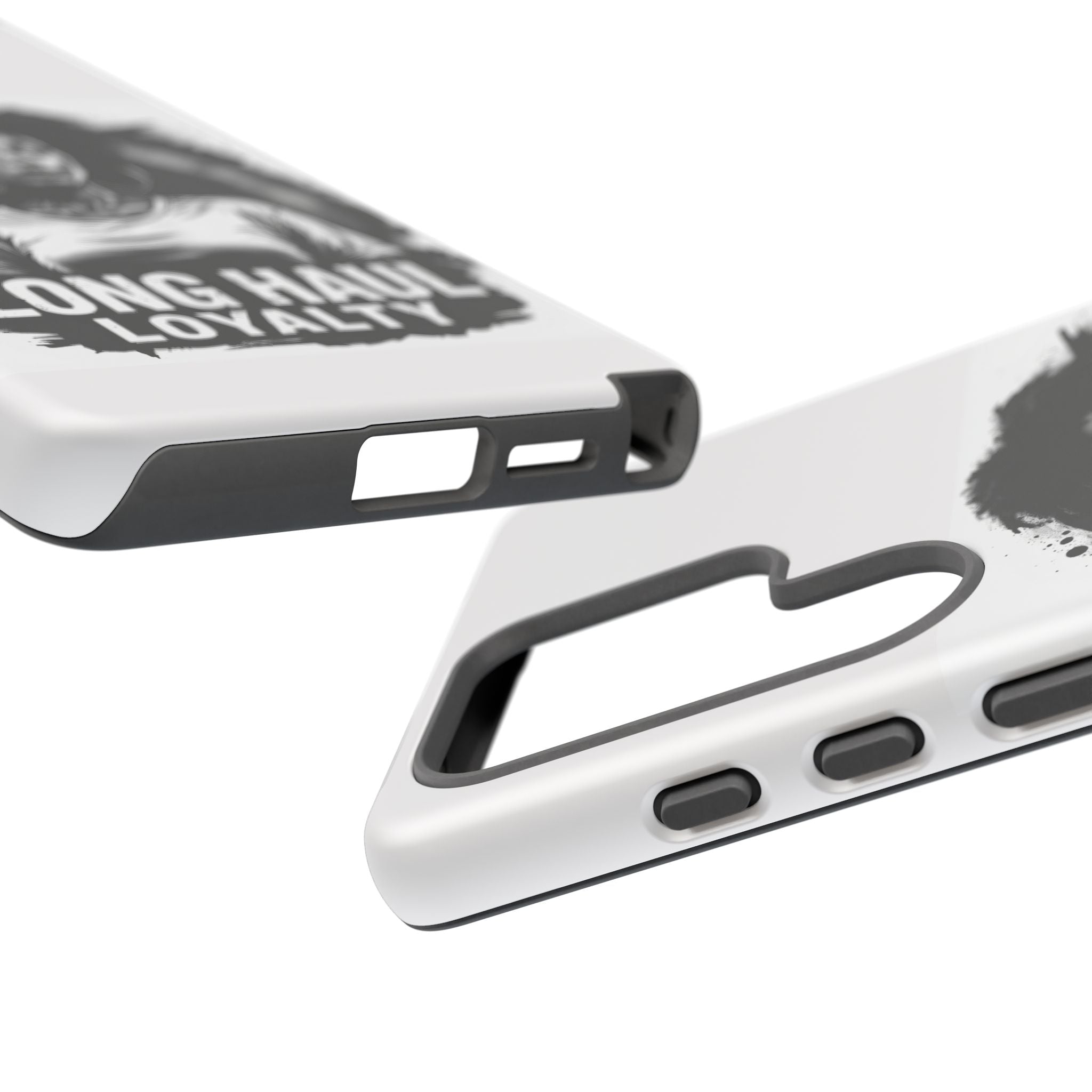 Phone Case — "Long Haul Loyalty" Black & White Portrait Protective Case