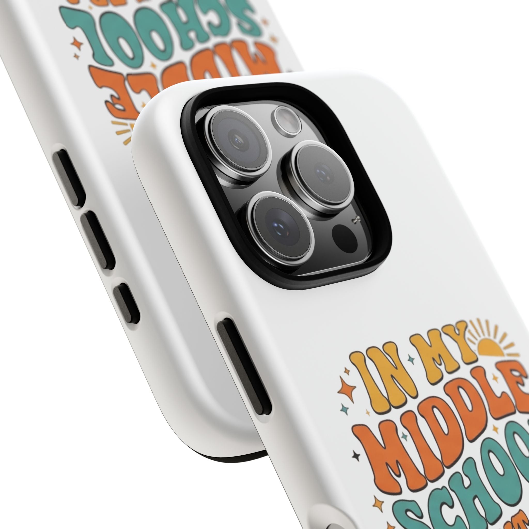 Middle School Parent Phone Case — "In My Middle School Parent Era" Retro Design