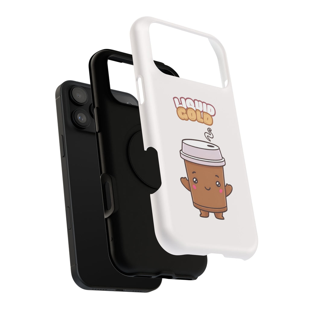 Coffee Cup Phone Case – “Liquid Gold” Cute Kawaii Espresso Impact-Resistant Case