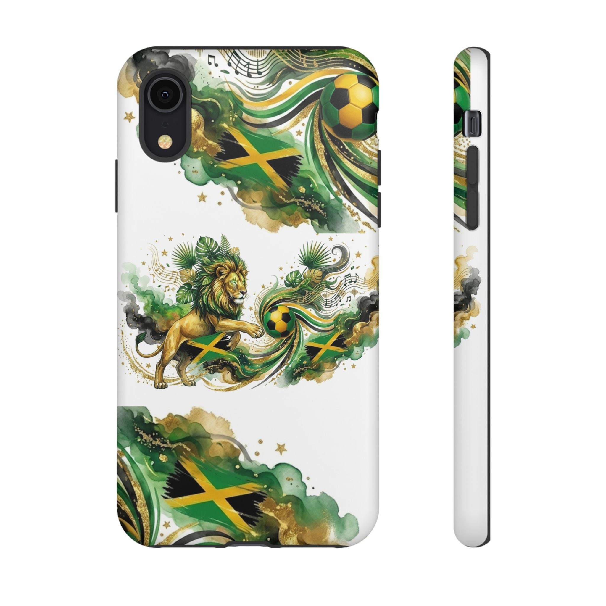 Jamaica Lion Phone Case — Jamaican Flag Rasta Protective Tough Case