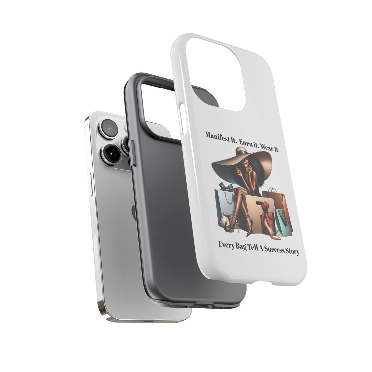 Phone Case - "Manifest It. Earn It. Wear It." Chic Shopper Design