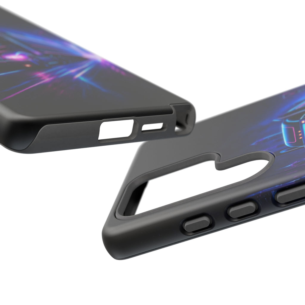 Neon Retro Rig Phone Case — Trucker Semi Truck Nightscape Protective Case