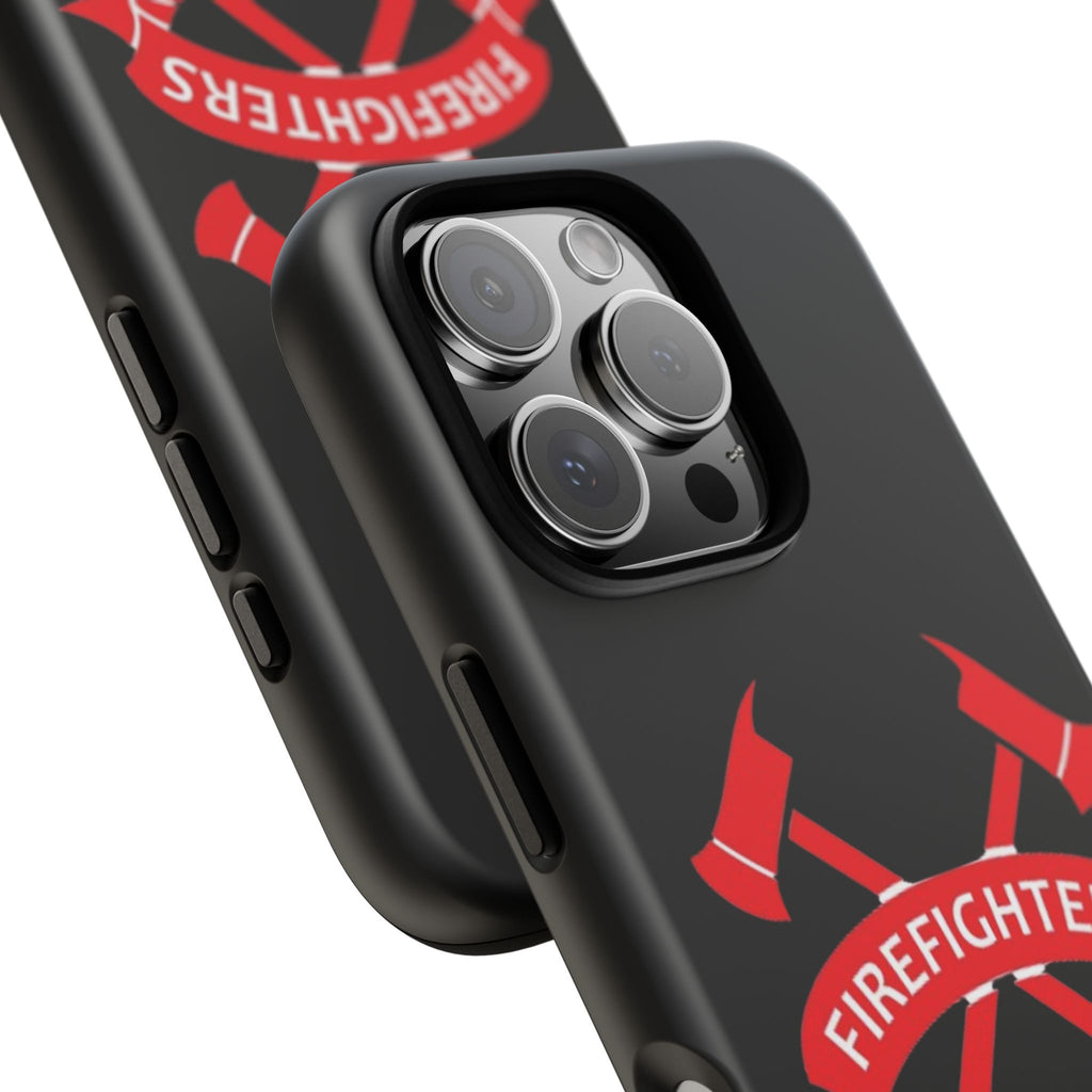 Firefighters Tough Phone Case — Red Crossed Axes Design