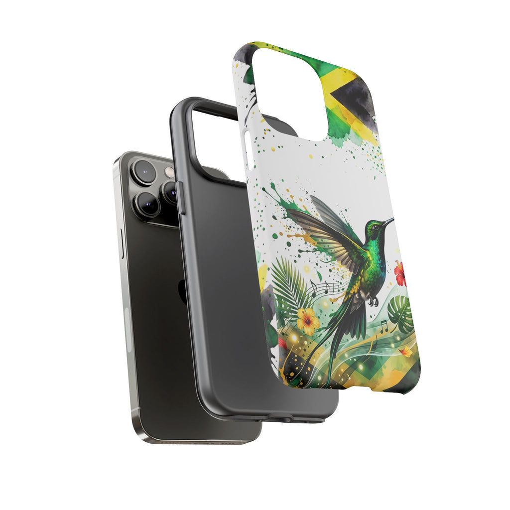 Hummingbird Jamaica Tough Phone Case – Tropical Floral Protective Cover