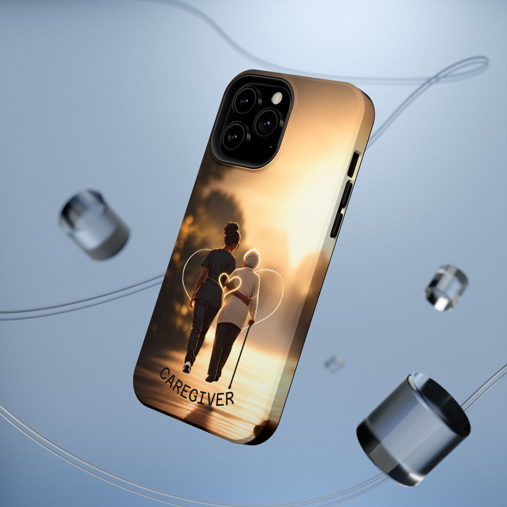 Caregiver Phone Case — Impact-Resistant Protective Case with Heart Design