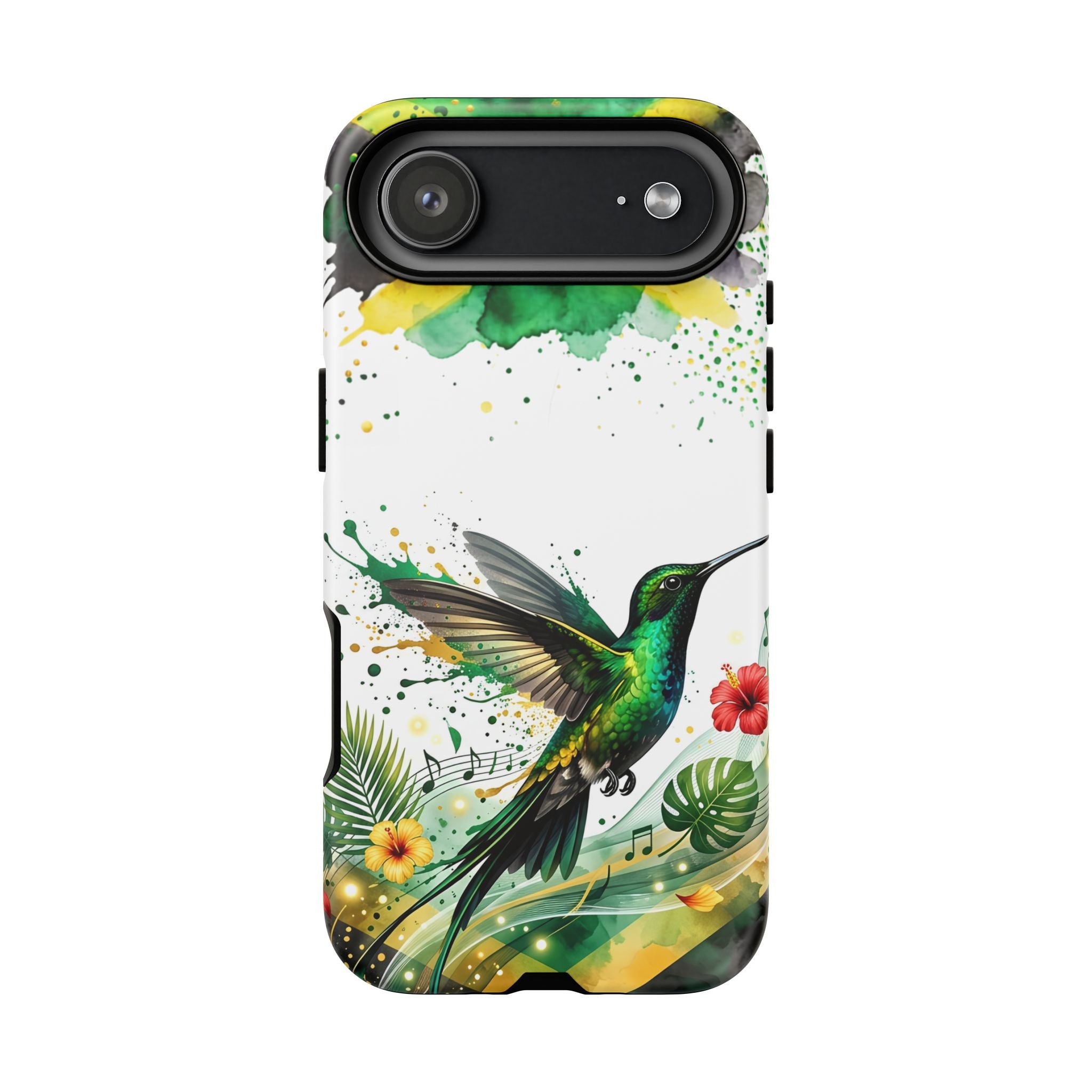 Hummingbird Jamaica Tough Phone Case – Tropical Floral Protective Cover