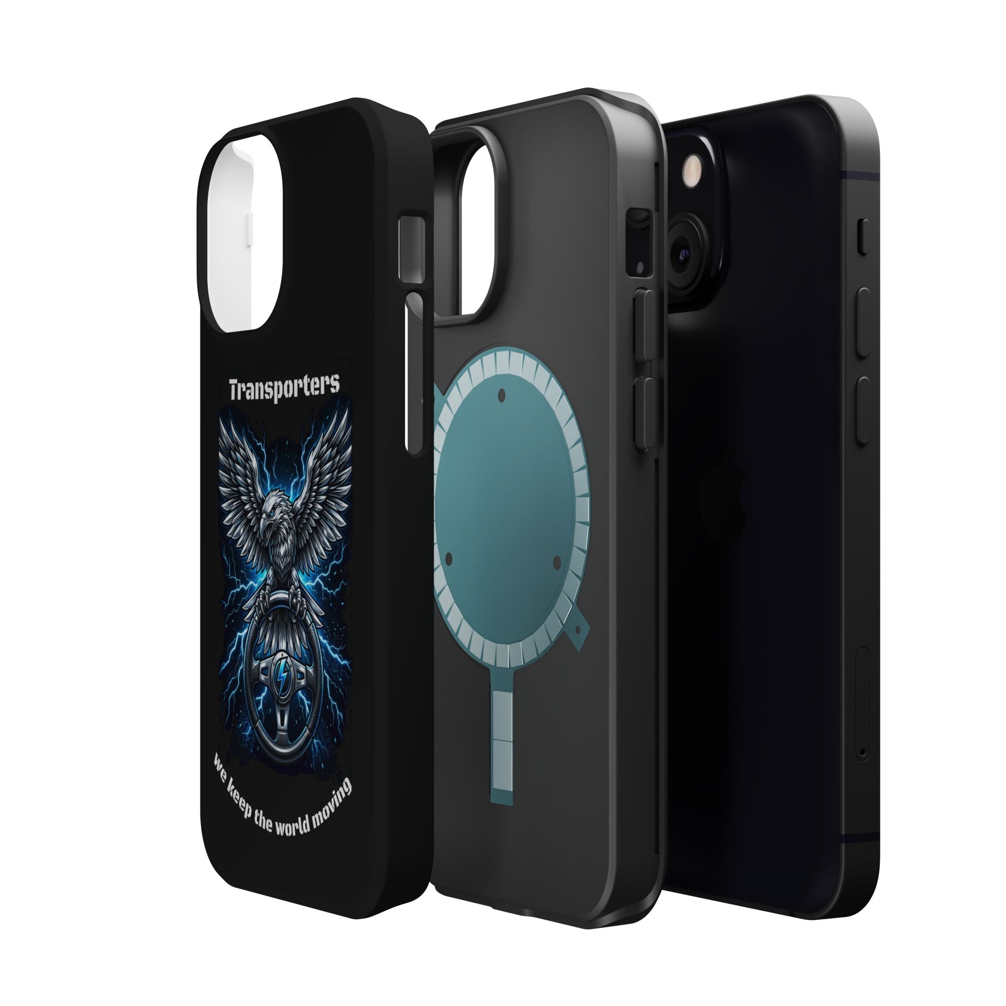 Electric Raven Magnetic Phone Case — Impact‑Resistant Protective Cover