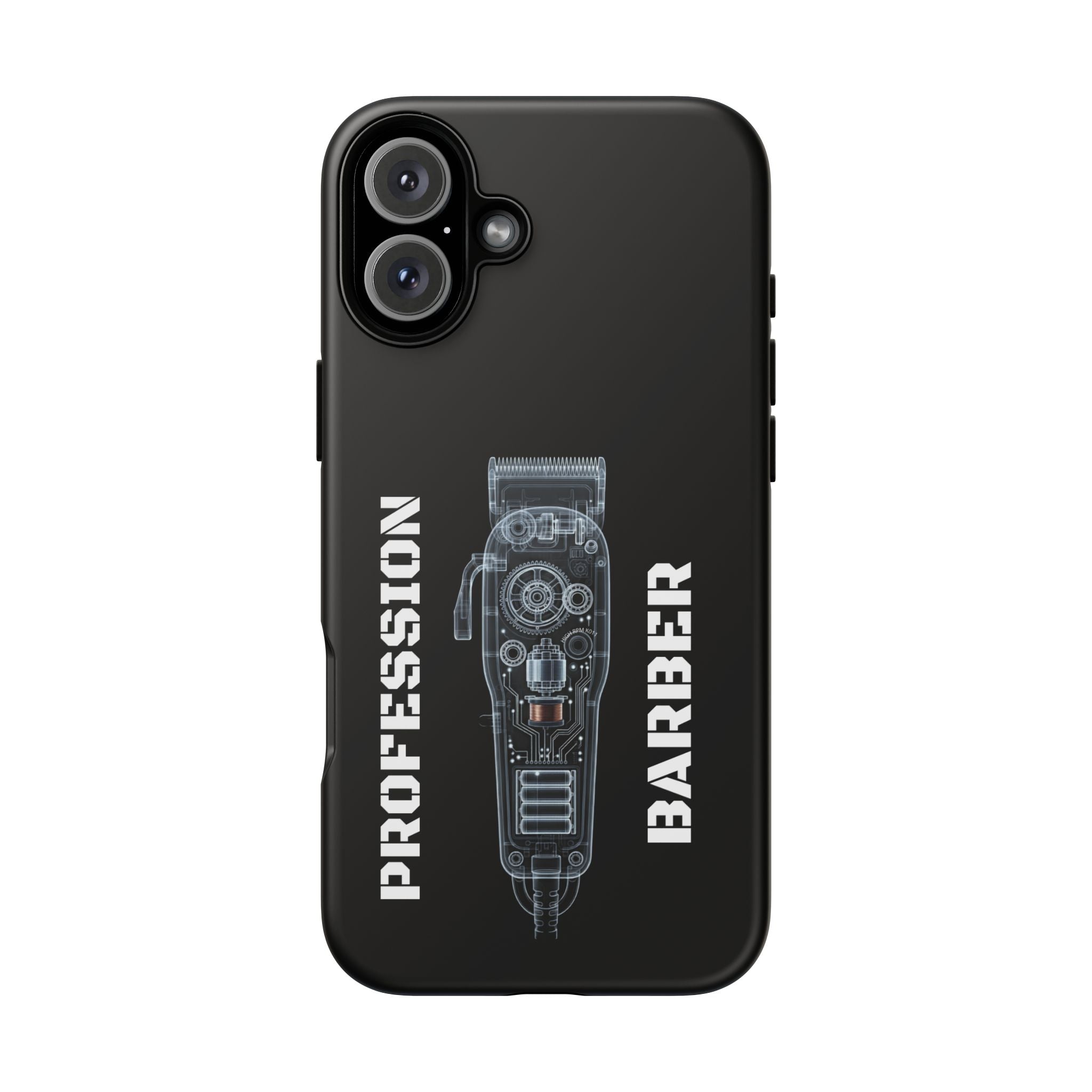 Barber Clip Cord X‑Ray Tough Phone Case – Professional Barber Gift