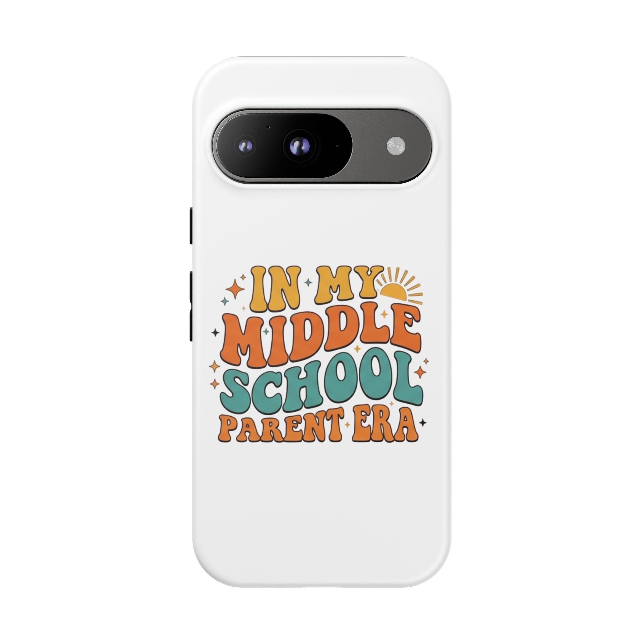 Middle School Parent Phone Case — "In My Middle School Parent Era" Retro Design