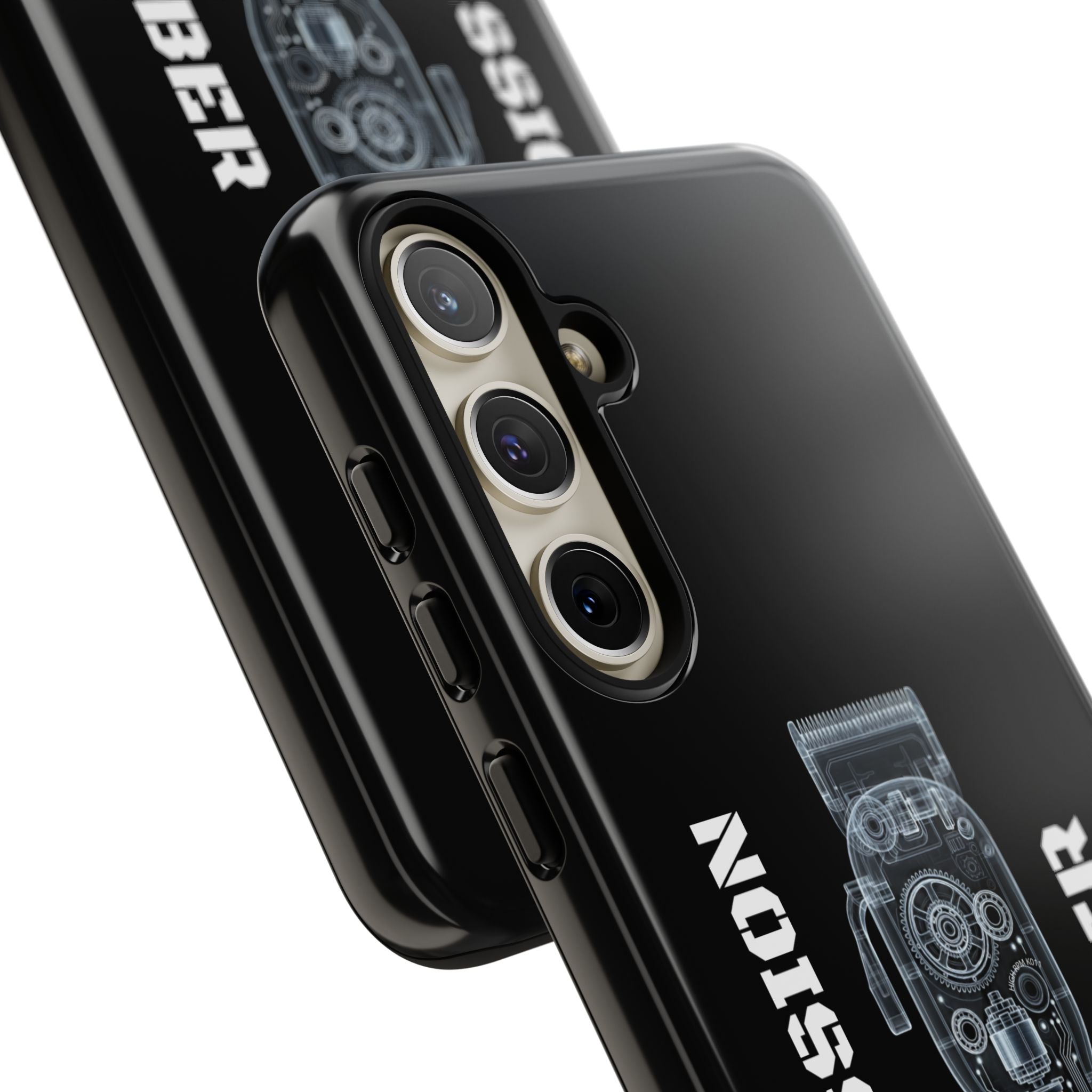 Barber Clip Cord X‑Ray Tough Phone Case – Professional Barber Gift