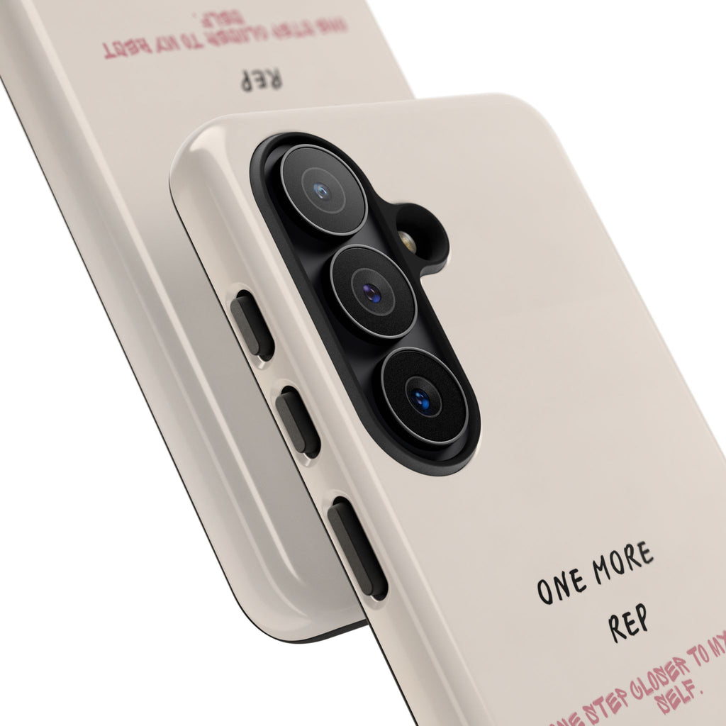 Gym Phone Case — "One More Rep" Workout Duffle & Sneakers Protective Case