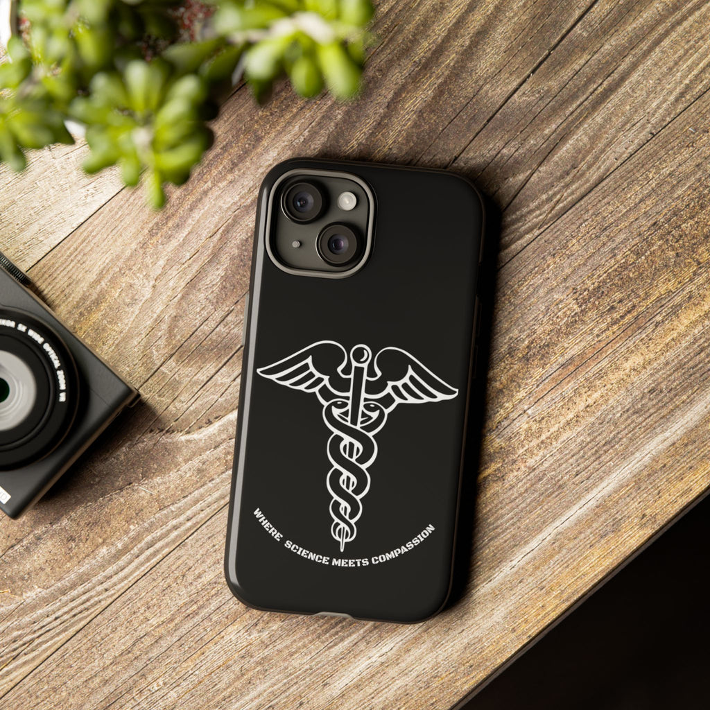 Medical Caduceus Phone Case — "Where Science Meets Compassion" Protective iPhone Cover
