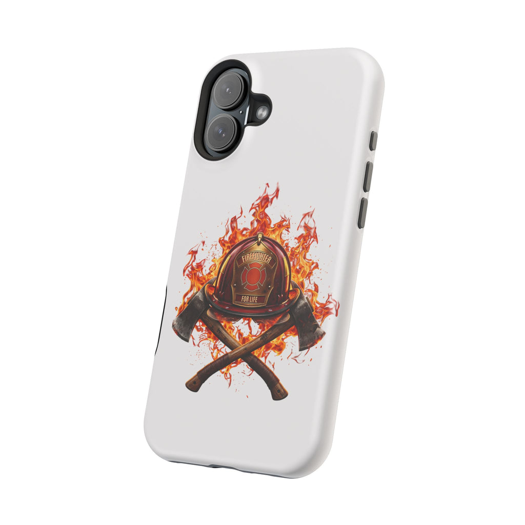 Firefighter Helmet Flames Phone Case — Station 117 Magnetic Impact-Resistant Case