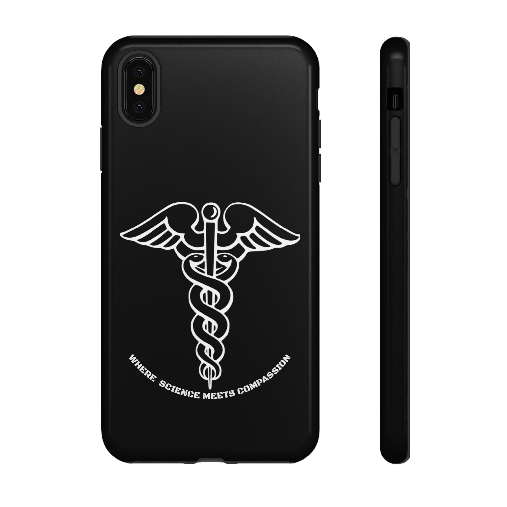 Medical Caduceus Phone Case — "Where Science Meets Compassion" Protective iPhone Cover