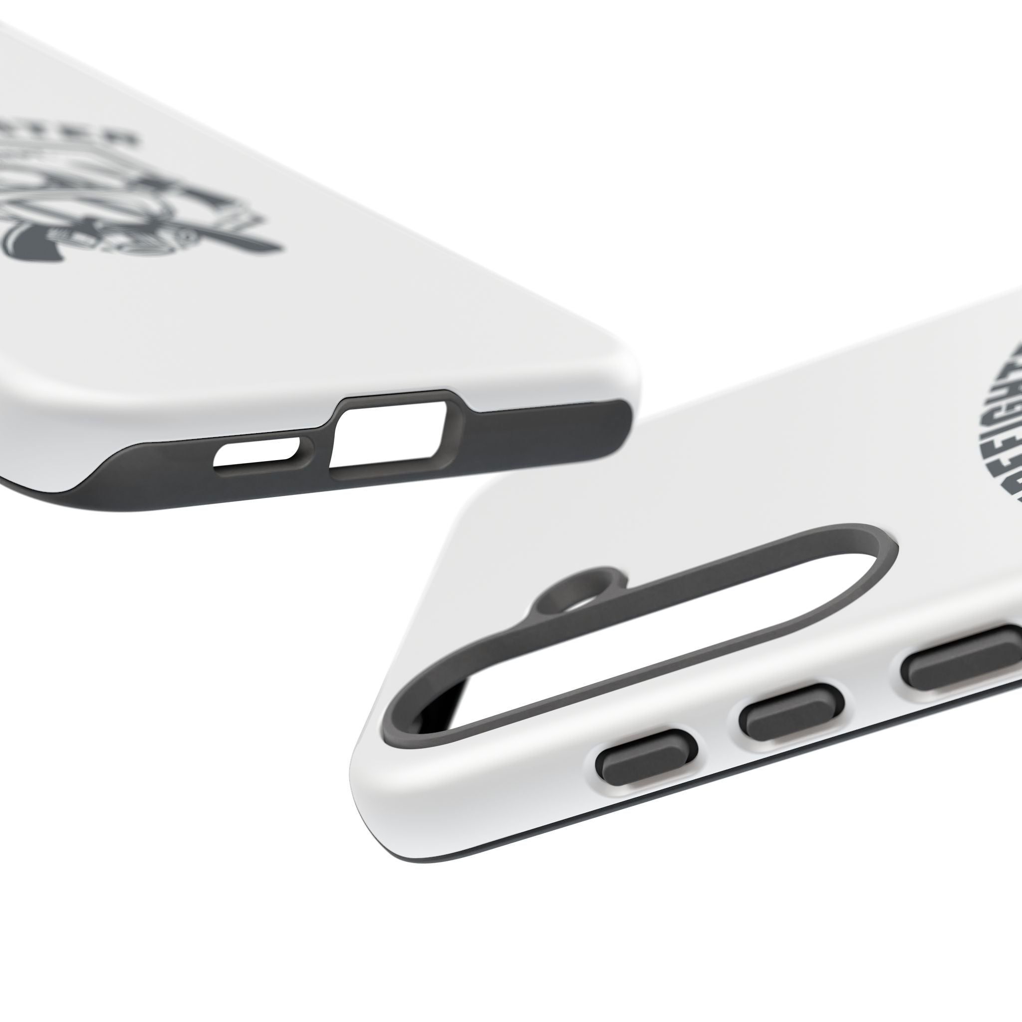 Firefighter Tough Phone Case — Fire Dept Helmet & Axes Protective Cover