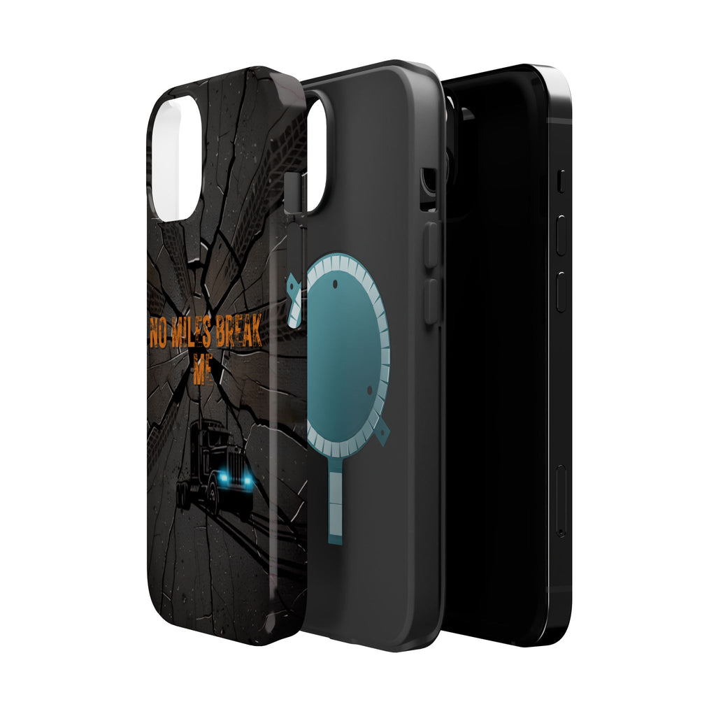 Phone Case — Fiery Semi Truck Magnetic Impact-Resistant Case
