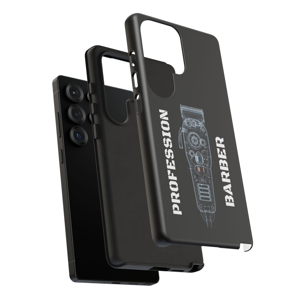 Barber Clip Cord X‑Ray Tough Phone Case – Professional Barber Gift