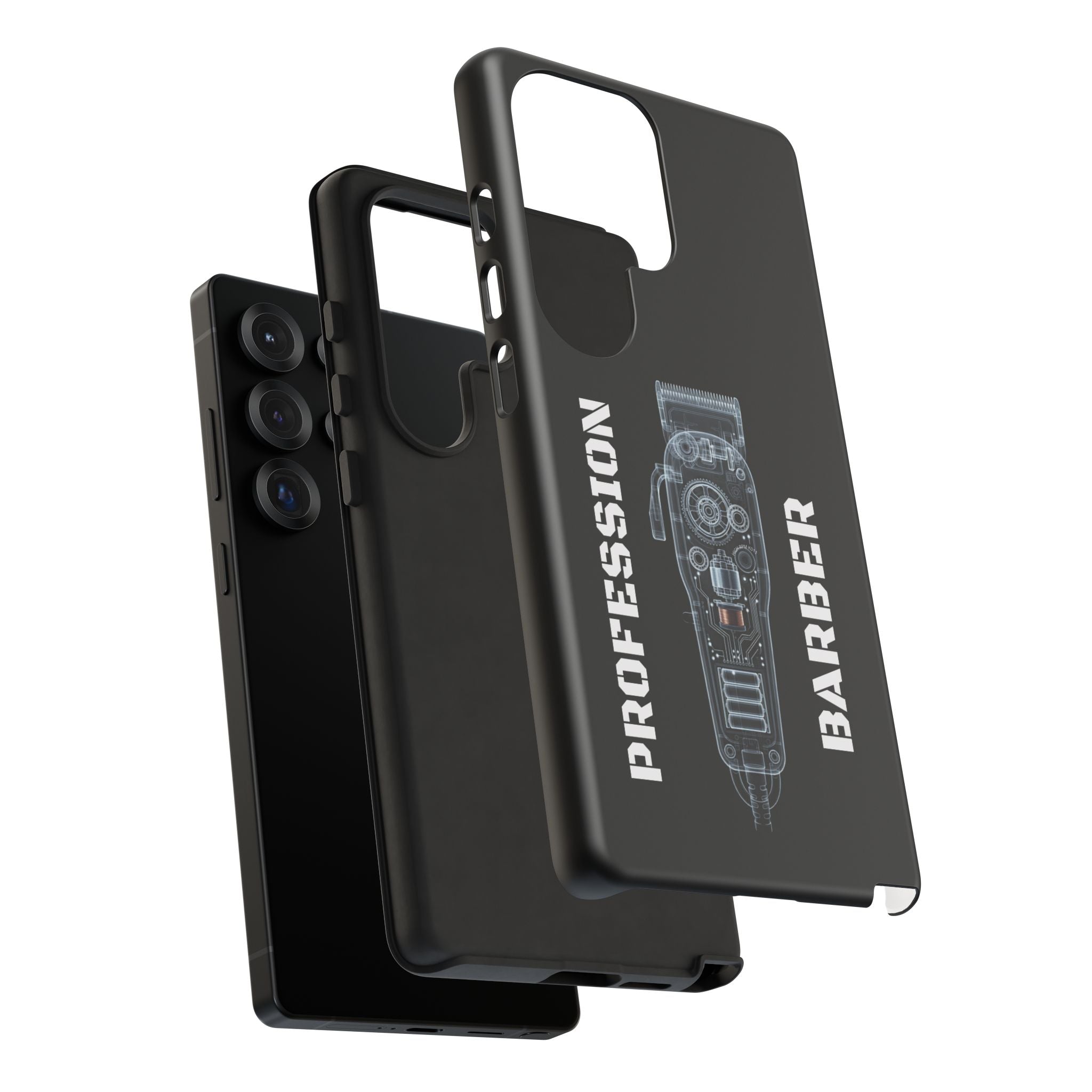 Barber Clip Cord X‑Ray Tough Phone Case – Professional Barber Gift