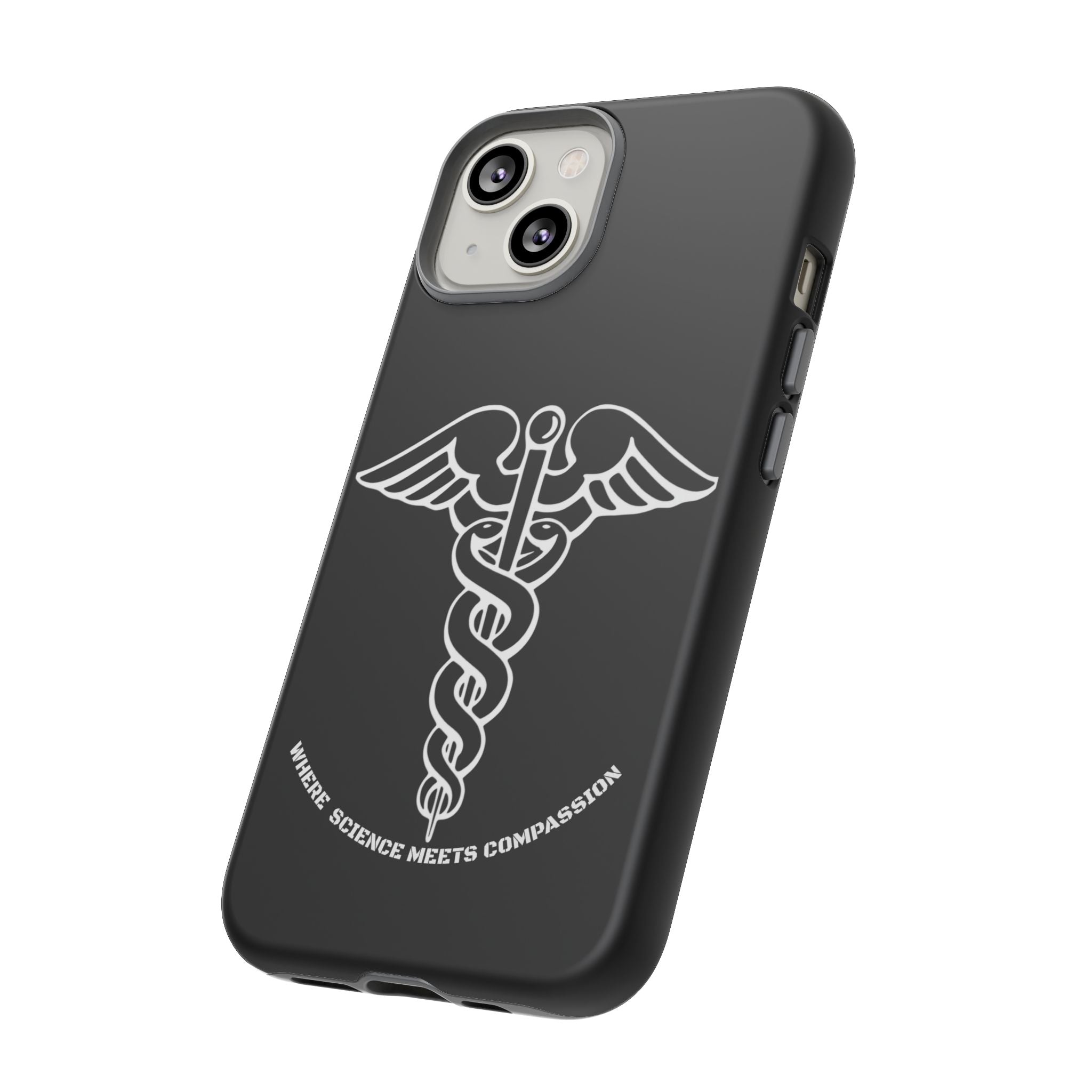 Medical Caduceus Phone Case — "Where Science Meets Compassion" Protective iPhone Cover