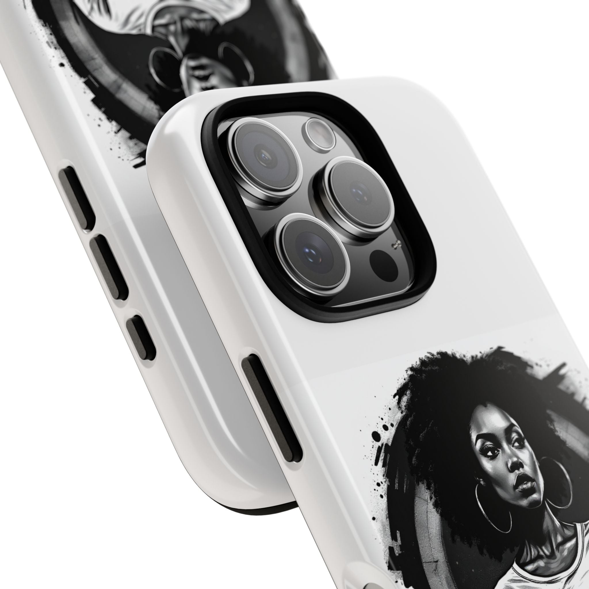Phone Case — "Long Haul Loyalty" Black & White Portrait Protective Case