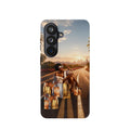 Phone Case - 'Retail Therapy' Magnetic Impact-Resistant Case, Sunset Shopping Design