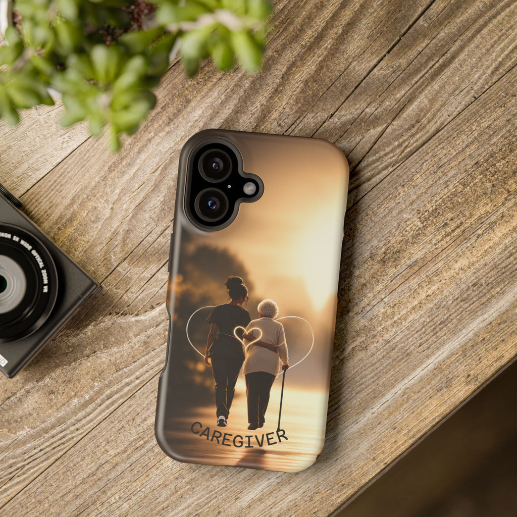 Caregiver Phone Case — Impact-Resistant Protective Case with Heart Design