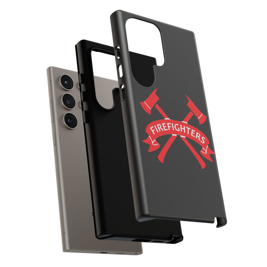 Firefighters Tough Phone Case — Red Crossed Axes Design