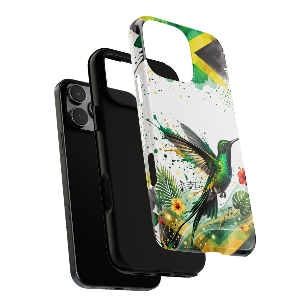 Hummingbird Jamaica Tough Phone Case – Tropical Floral Protective Cover
