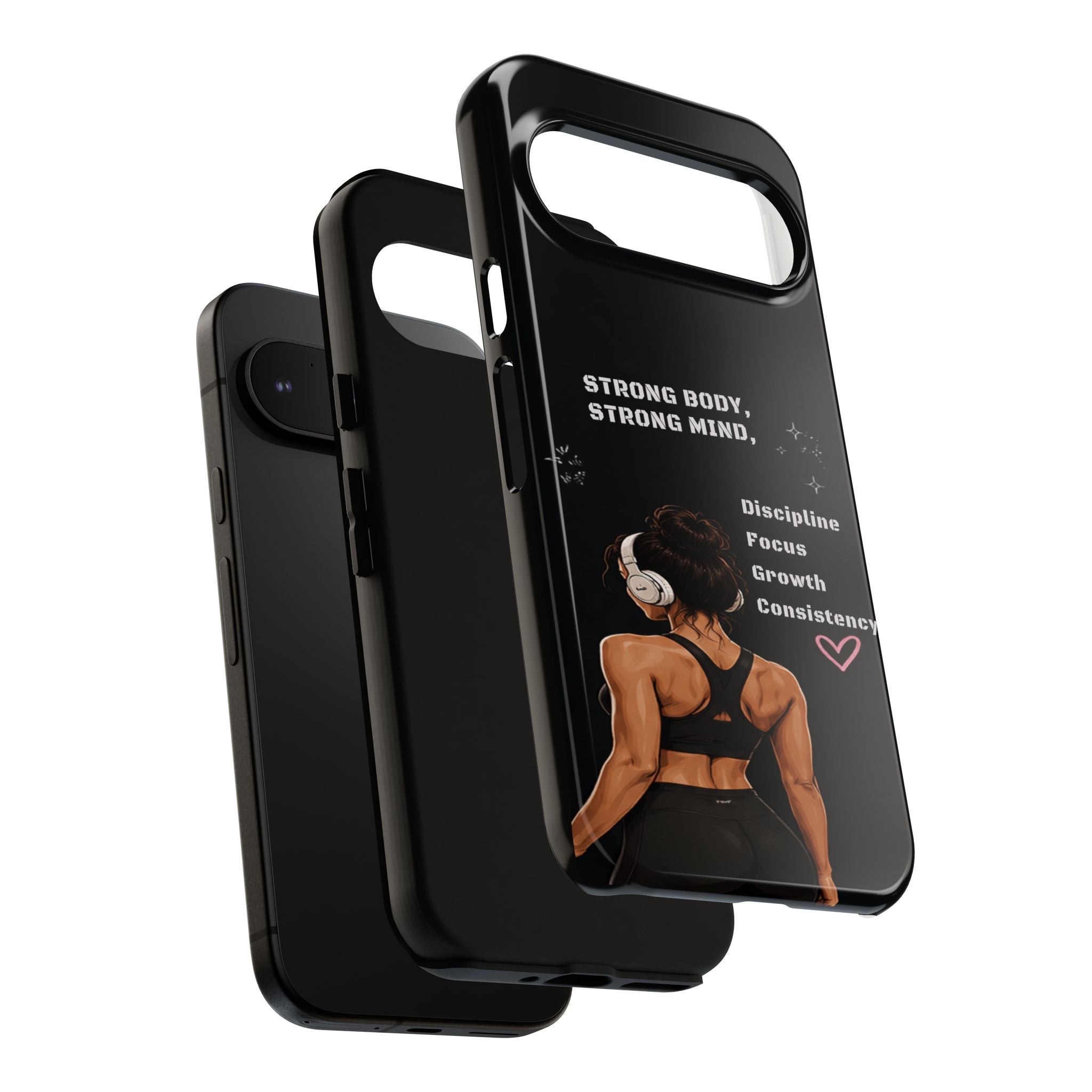 Strong Body, Strong Mind Phone Case — Motivational Fitness Protective Case