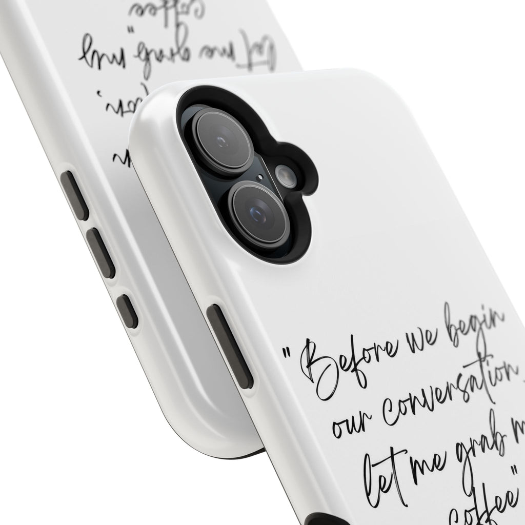 Coffee Quote Magnetic Impact-Resistant Phone Case