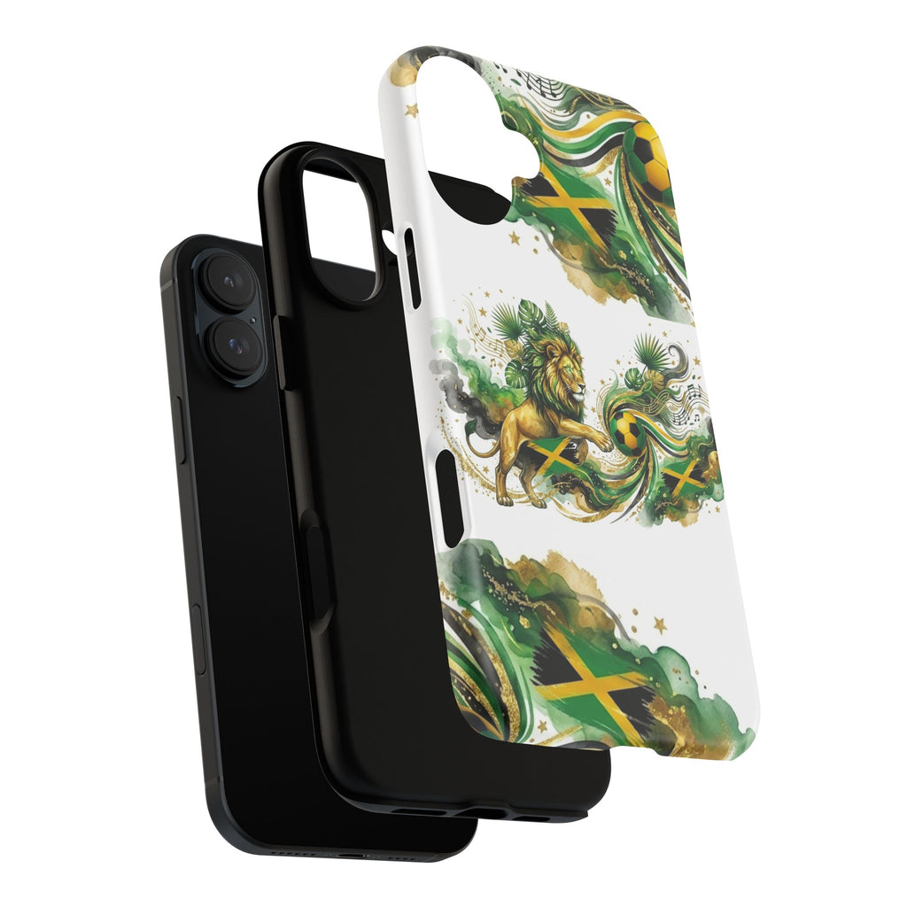 Jamaica Lion Phone Case — Jamaican Flag Rasta Protective Tough Case