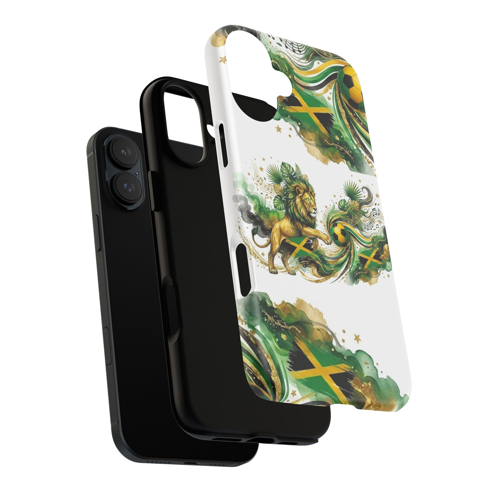 Jamaica Lion Phone Case — Jamaican Flag Rasta Protective Tough Case
