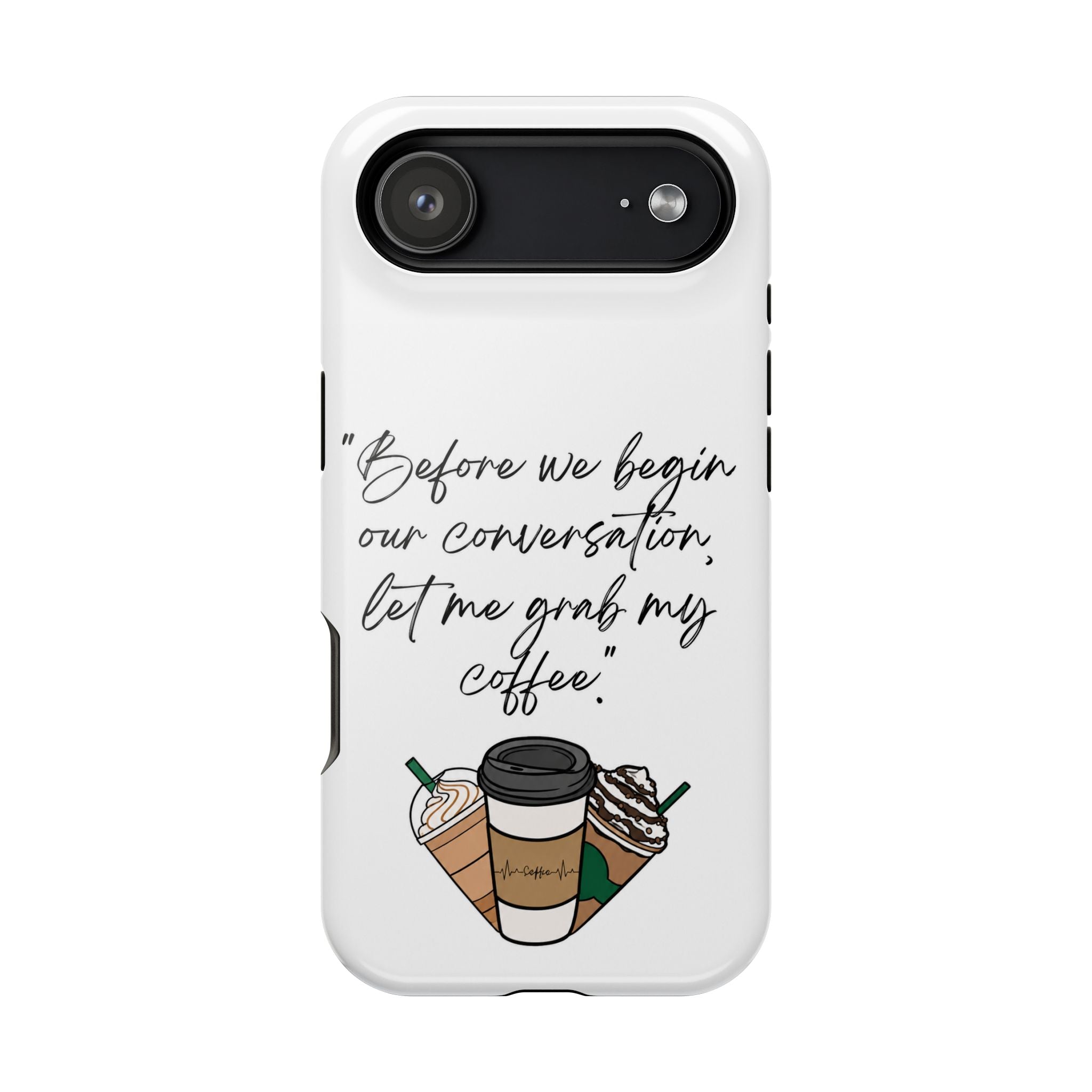 Coffee Quote Magnetic Impact-Resistant Phone Case