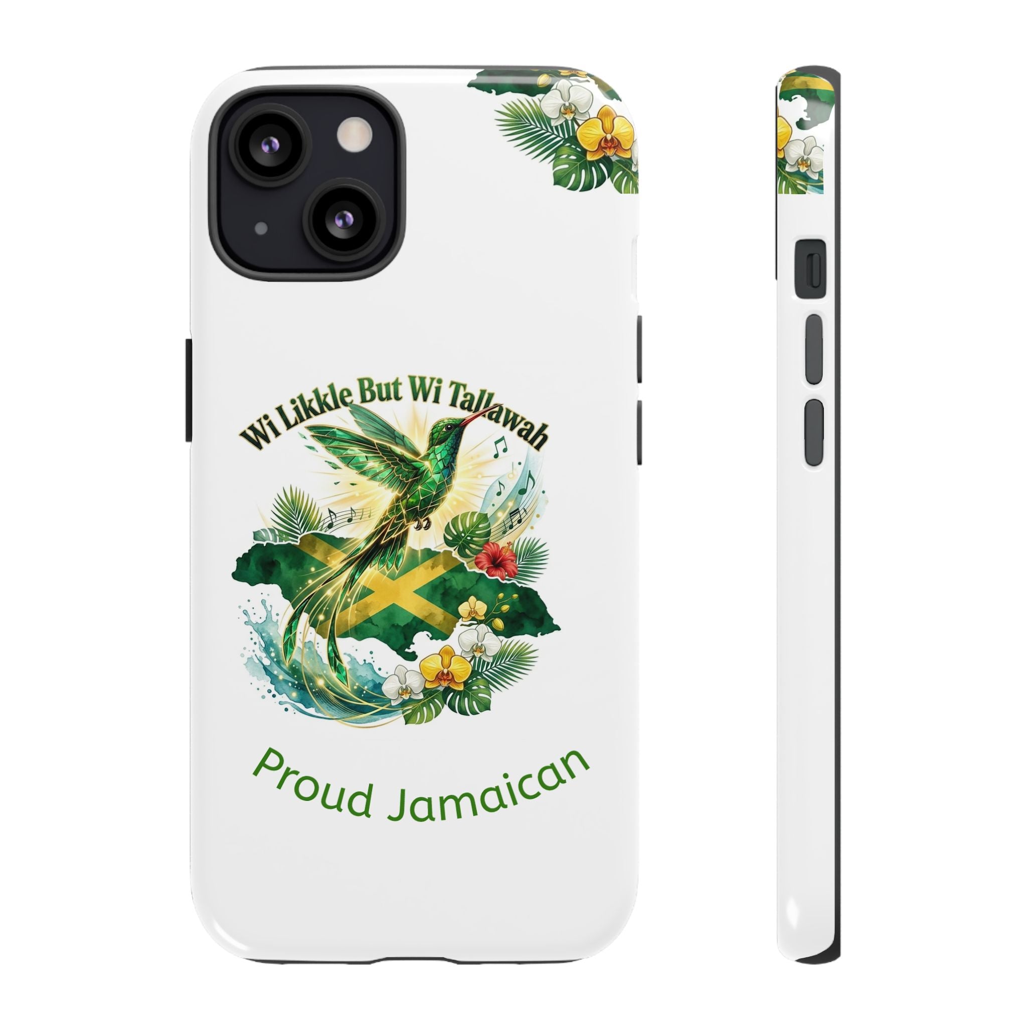 Jamaica Hummingbird Phone Case — “Wi Likkle But Wi Tallawah” Tropical Protective Cover