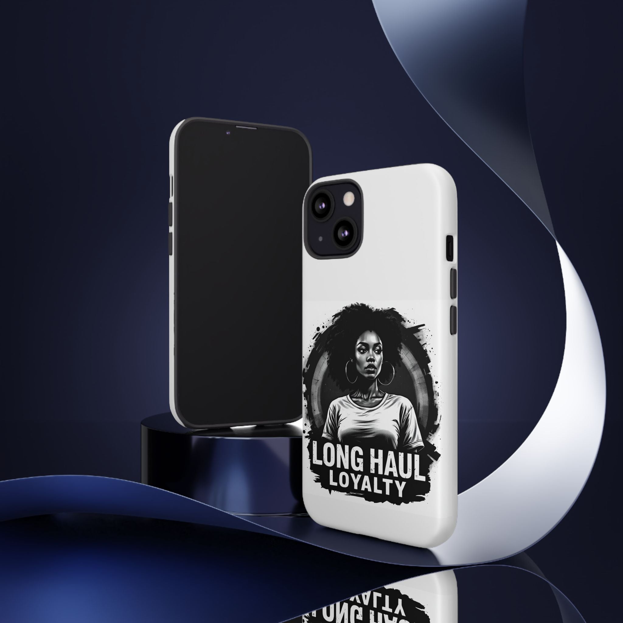 Phone Case — "Long Haul Loyalty" Black & White Portrait Protective Case