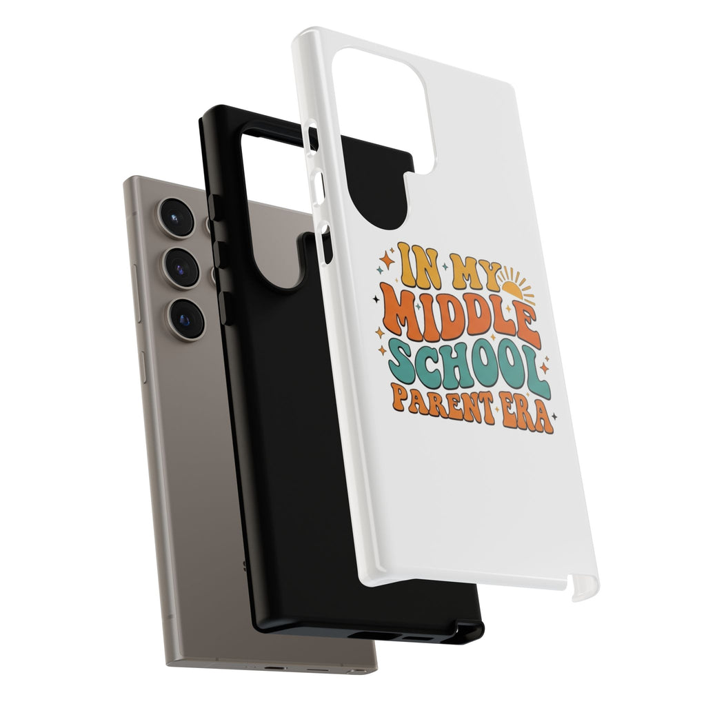 Middle School Parent Phone Case — "In My Middle School Parent Era" Retro Design