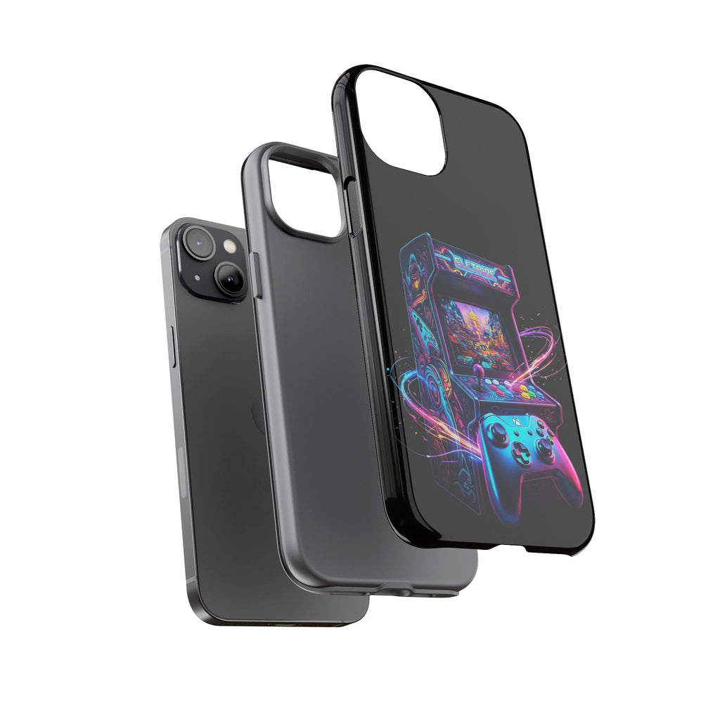 Retro Arcade Phone Case — Neon Gaming Controller Design