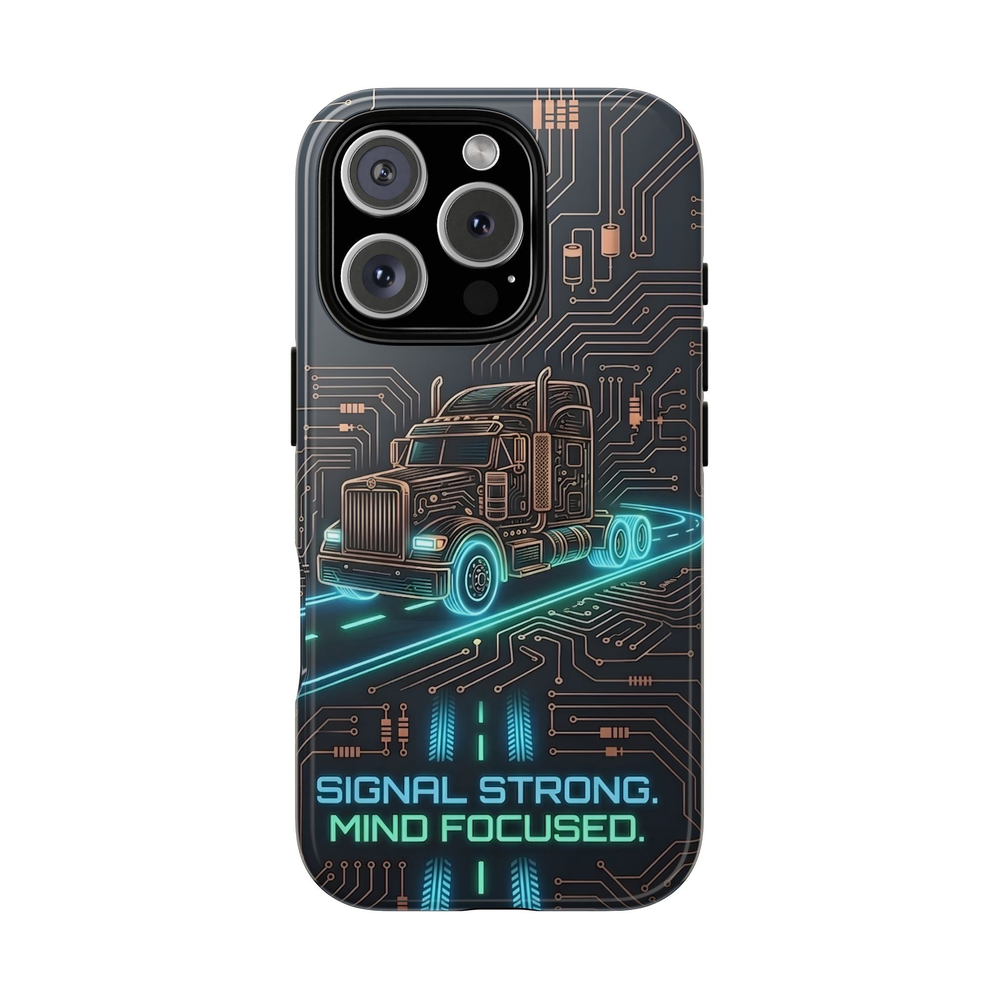 Truck Driver Gamer Phone Case — “Real Life. No Pause Button.”