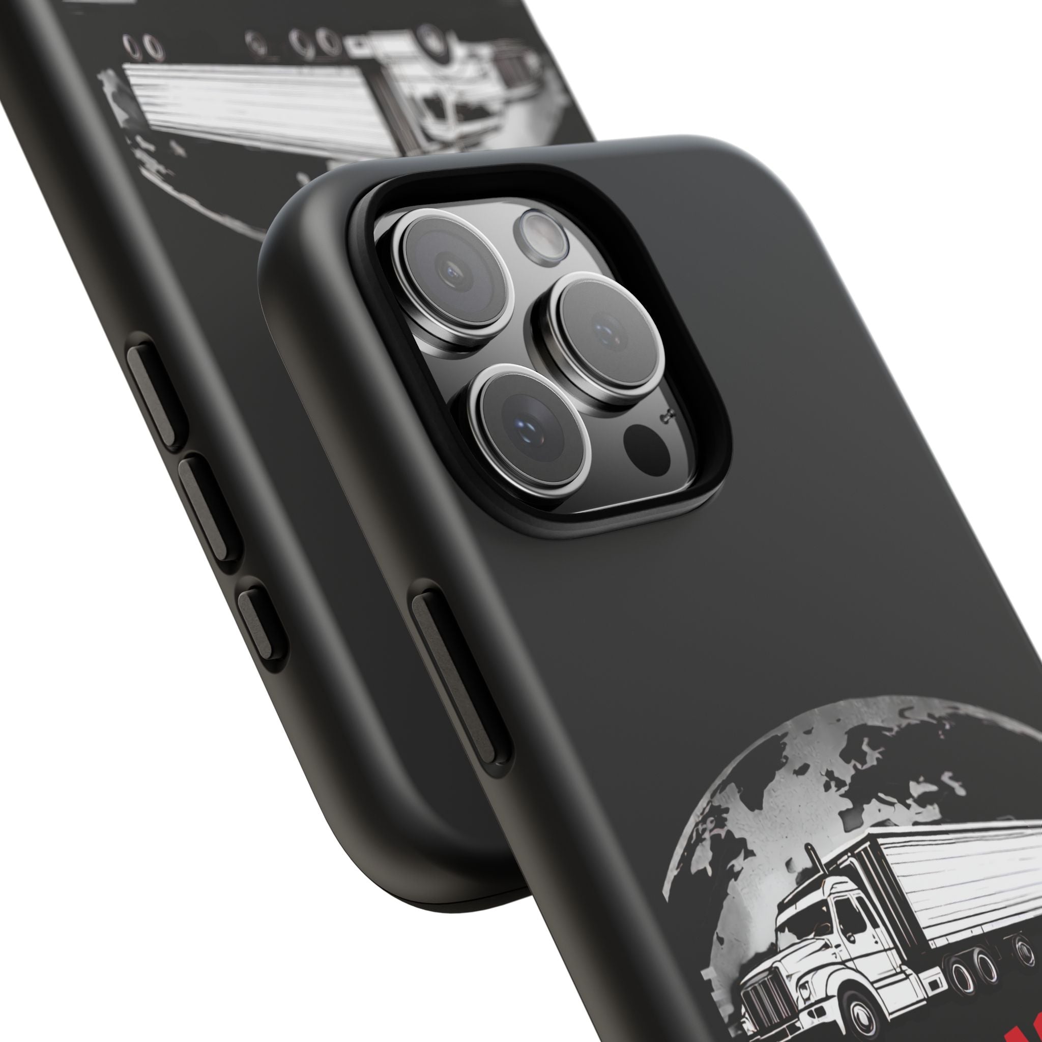 Truck Driver Phone Case - "My Daddy Keeps The World Rolling" Protective Cover
