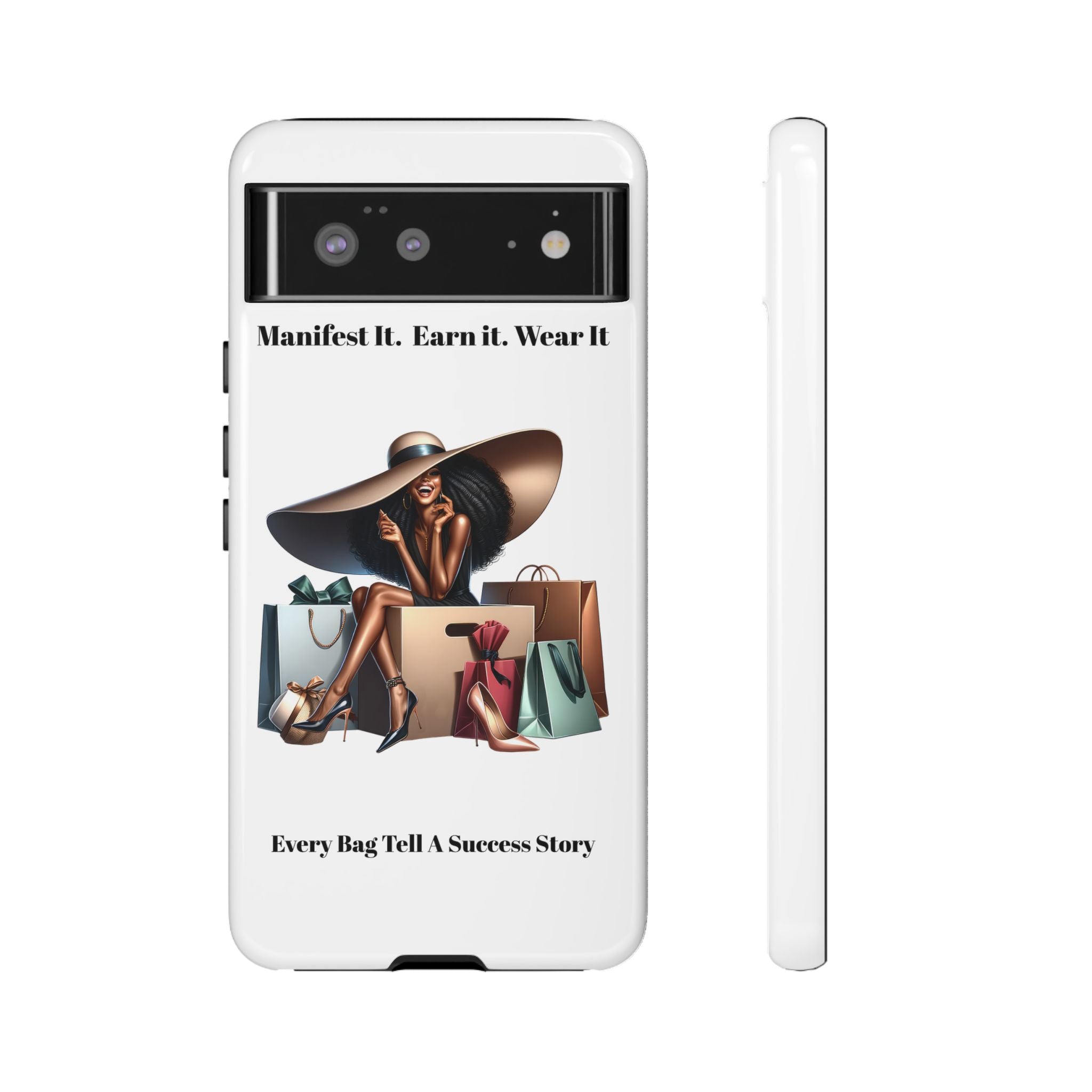 Phone Case - "Manifest It. Earn It. Wear It." Chic Shopper Design