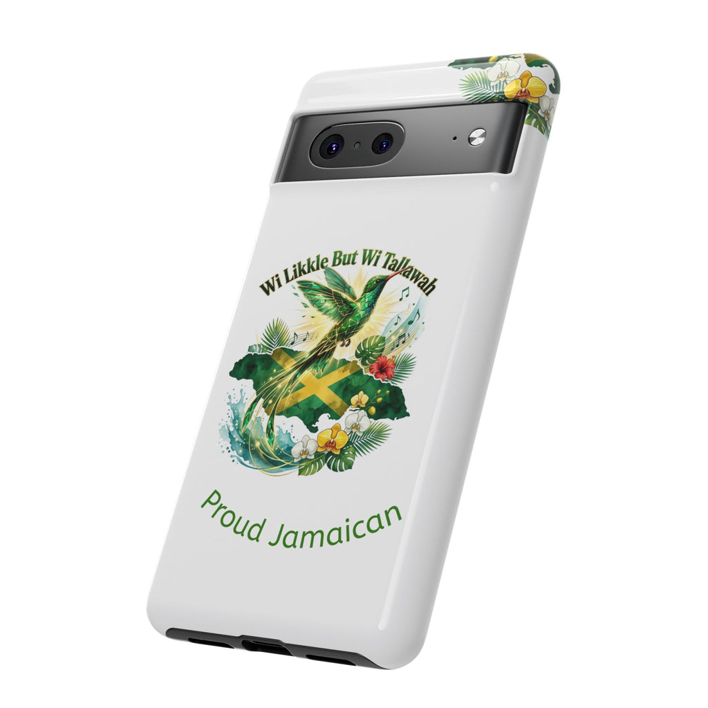 Jamaica Hummingbird Phone Case — “Wi Likkle But Wi Tallawah” Tropical Protective Cover