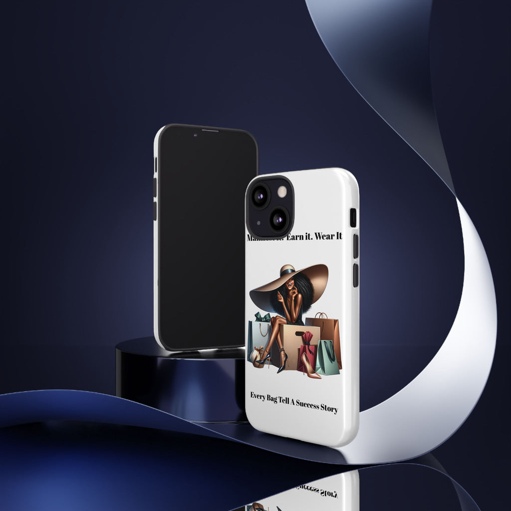 Phone Case - "Manifest It. Earn It. Wear It." Chic Shopper Design