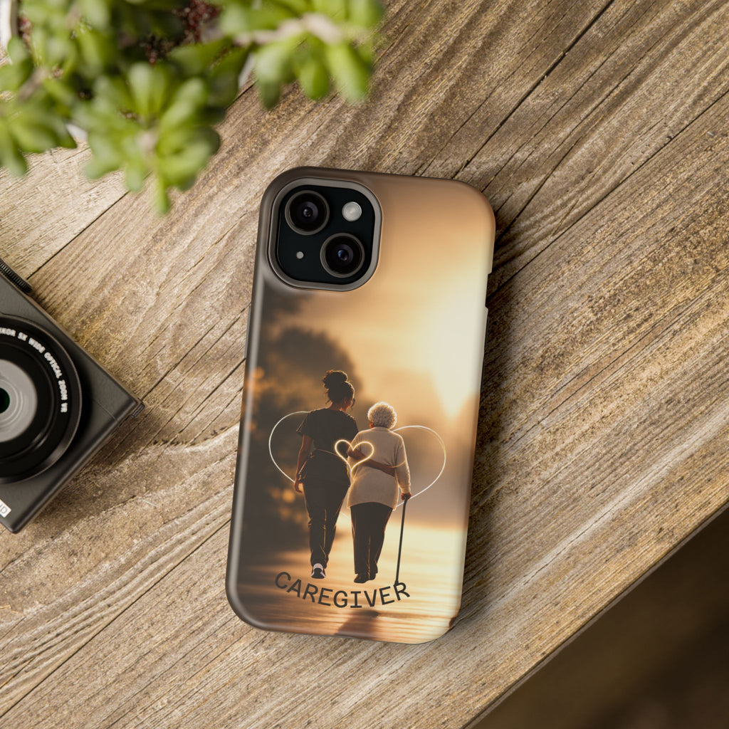 Caregiver Phone Case — Impact-Resistant Protective Case with Heart Design