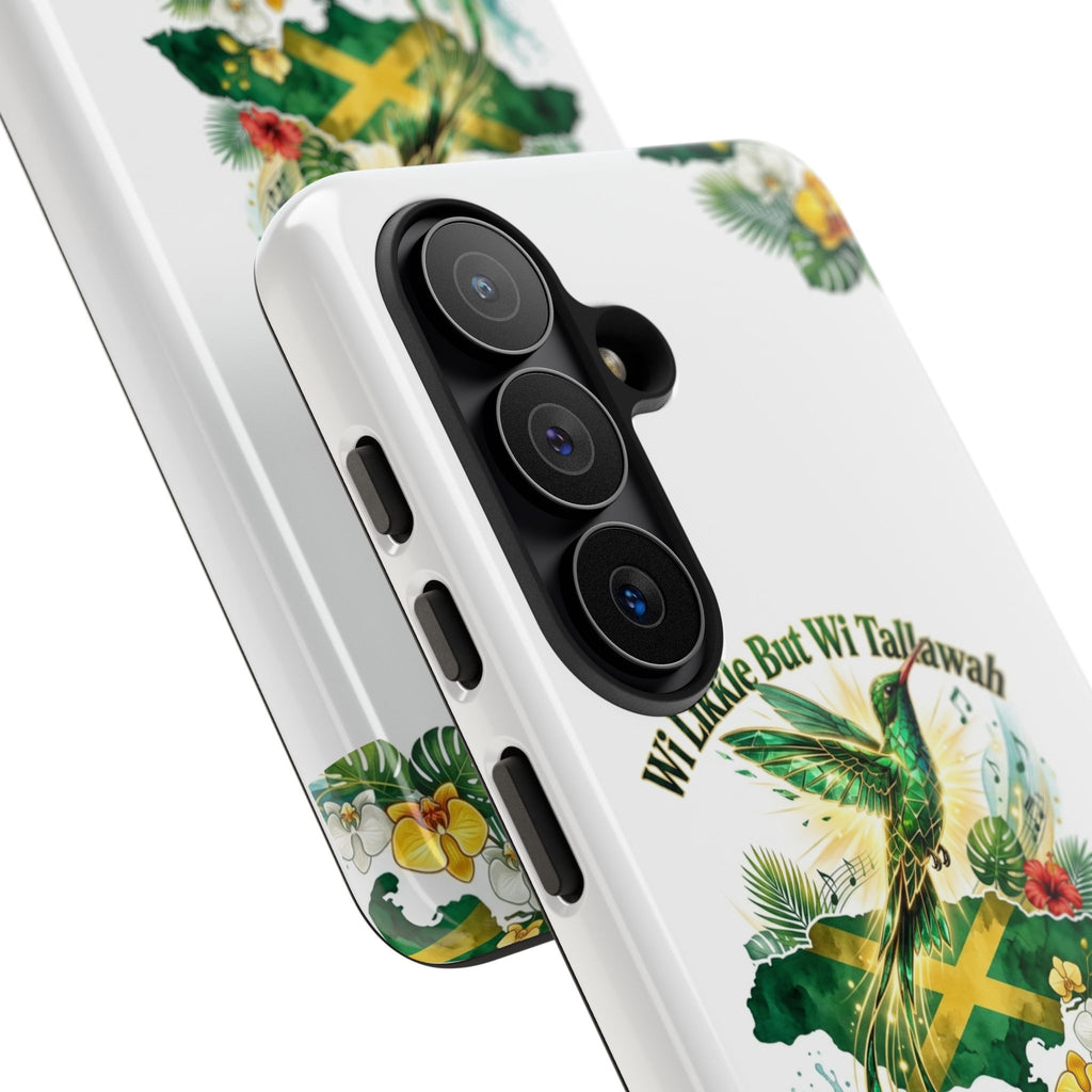 Jamaica Hummingbird Phone Case — “Wi Likkle But Wi Tallawah” Tropical Protective Cover