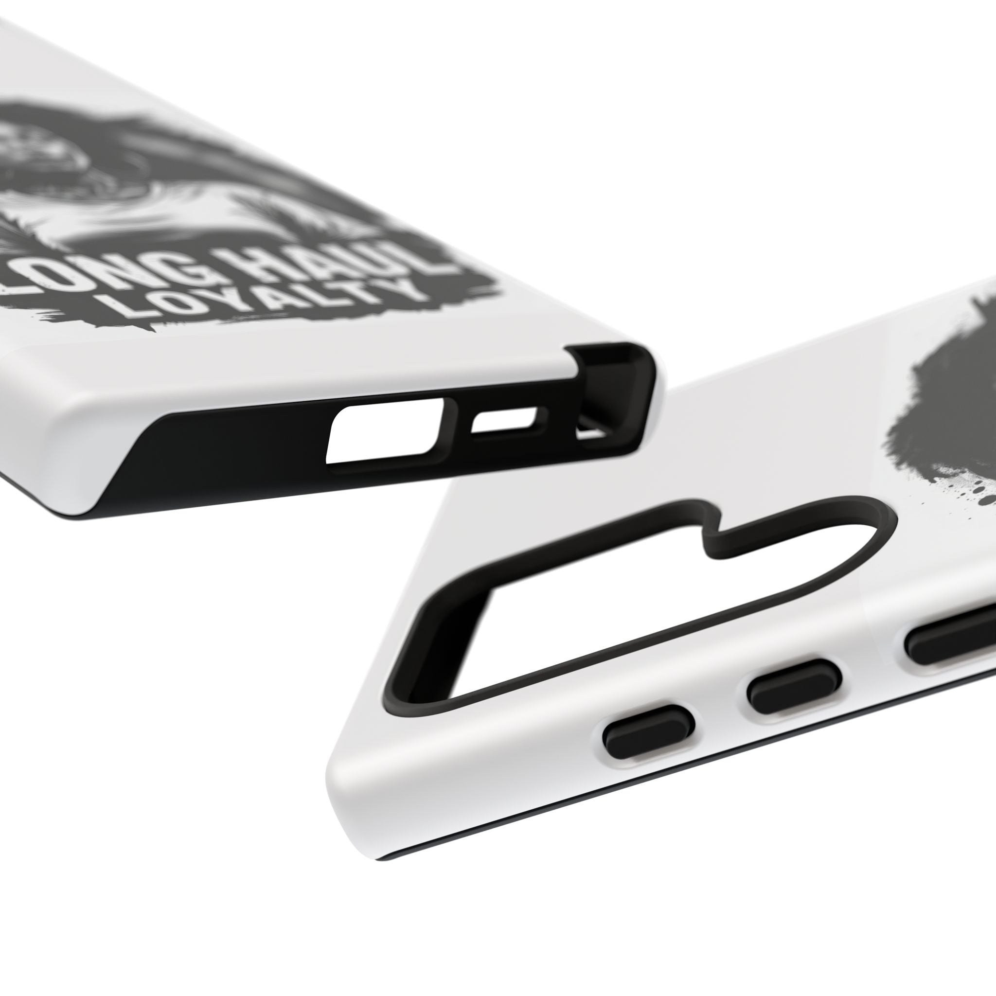 Phone Case — "Long Haul Loyalty" Black & White Portrait Protective Case