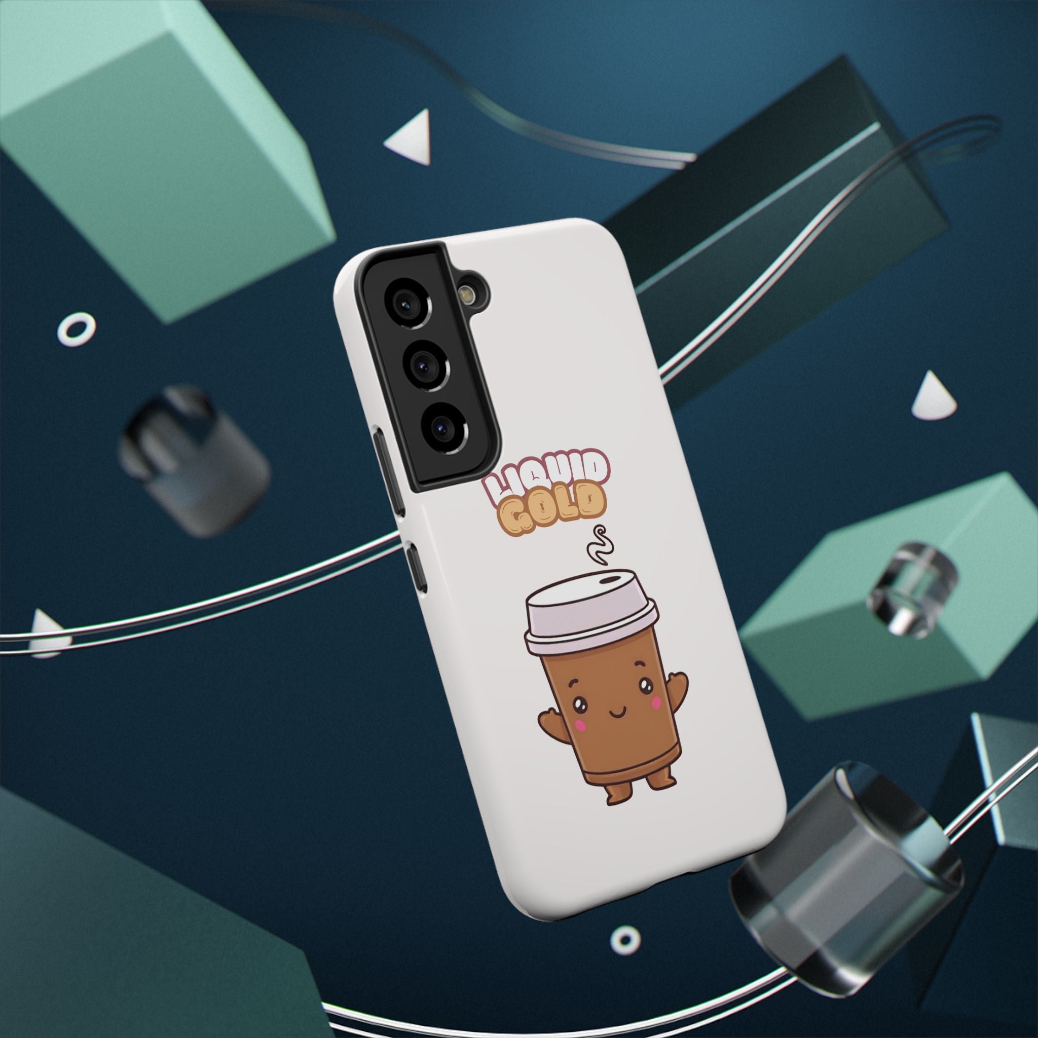 Coffee Cup Phone Case – “Liquid Gold” Cute Kawaii Espresso Impact-Resistant Case