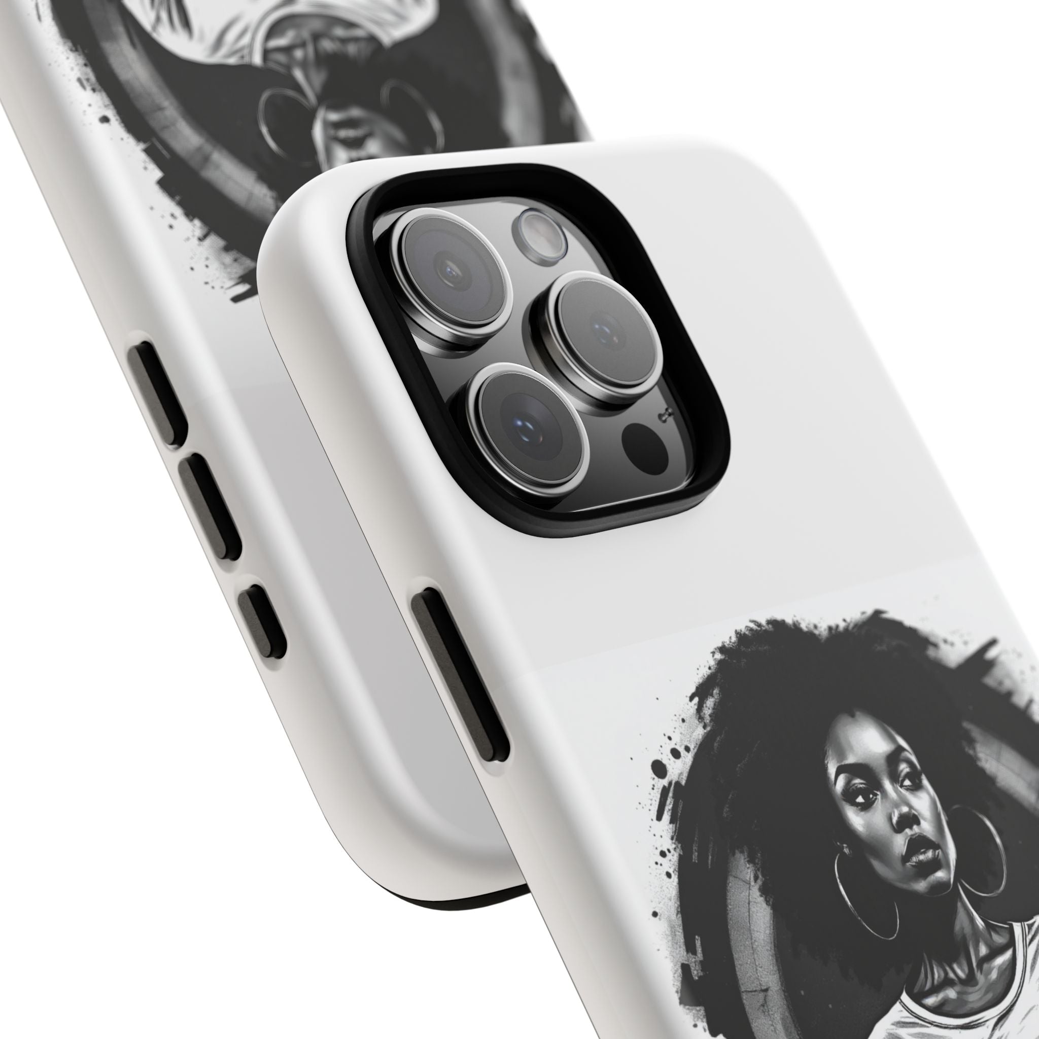 Phone Case — "Long Haul Loyalty" Black & White Portrait Protective Case