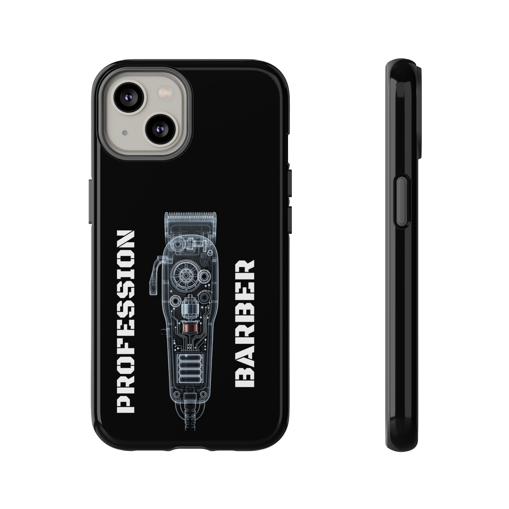 Barber Clip Cord X‑Ray Tough Phone Case – Professional Barber Gift